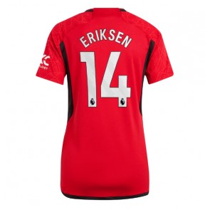 Manchester United Christian Eriksen #14 Hjemmebanetrøje Dame 2023-24 Kort ærmer